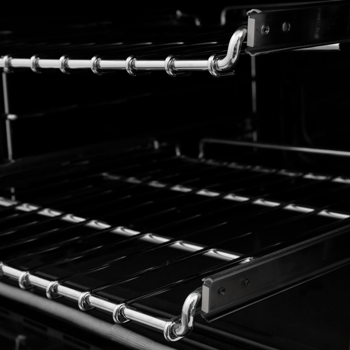 48 in. Wide 8 Burner ZLINE Autograph Legacy Dual Fuel Range in Satin Steel & Gold Accents (RASZ-SN-48-G) - Stainless Steel
