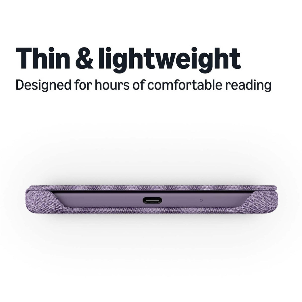 All-New Amazon Kindle Cover — Thin & Lightweight, Foldable Protective Case — Knit Fabric - Ube