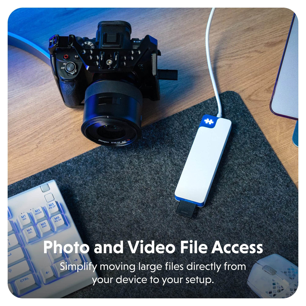Hyper - HyperDrive Flex 8 Port USB-C Hub - Blue