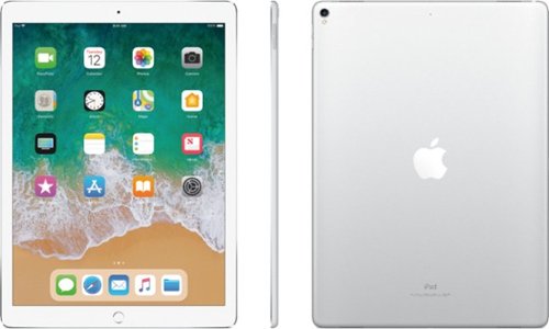 Apple - Geek Squad Certified Refurbished iPad Pro 12.9-inch (2nd generation) with Wi-Fi + Cellular - 256 GB - Silver (Unlocked)