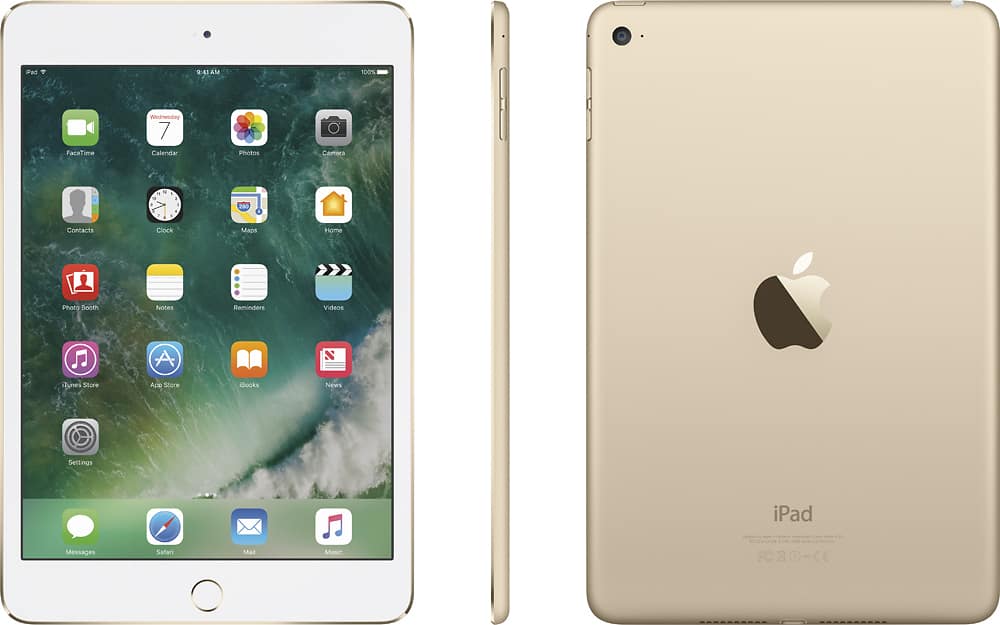 Apple - Geek Squad Refurbished Good - iPad mini 4 Wi-Fi 32GB - Gold