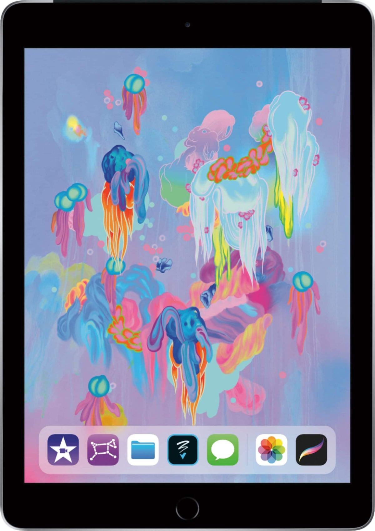 Apple - Geek Squad Certified Refurbished iPad 6th gen with Wi-Fi + Cellular - 128GB (Unlocked) - Space Gray