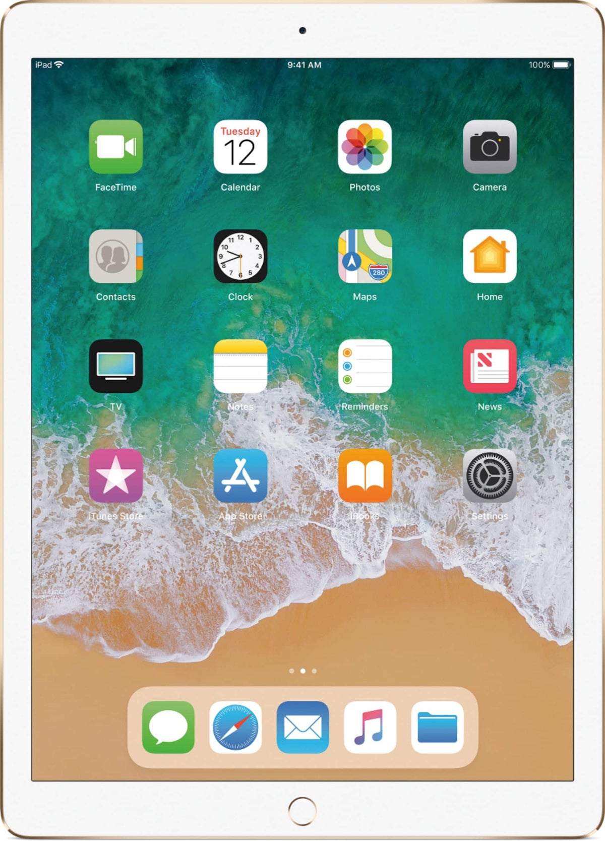 Apple - Geek Squad Certified Refurbished iPad Pro 12.9-inch (2nd generation) with Wi-Fi + Cellular - 512 GB - Gold (Unlocked)