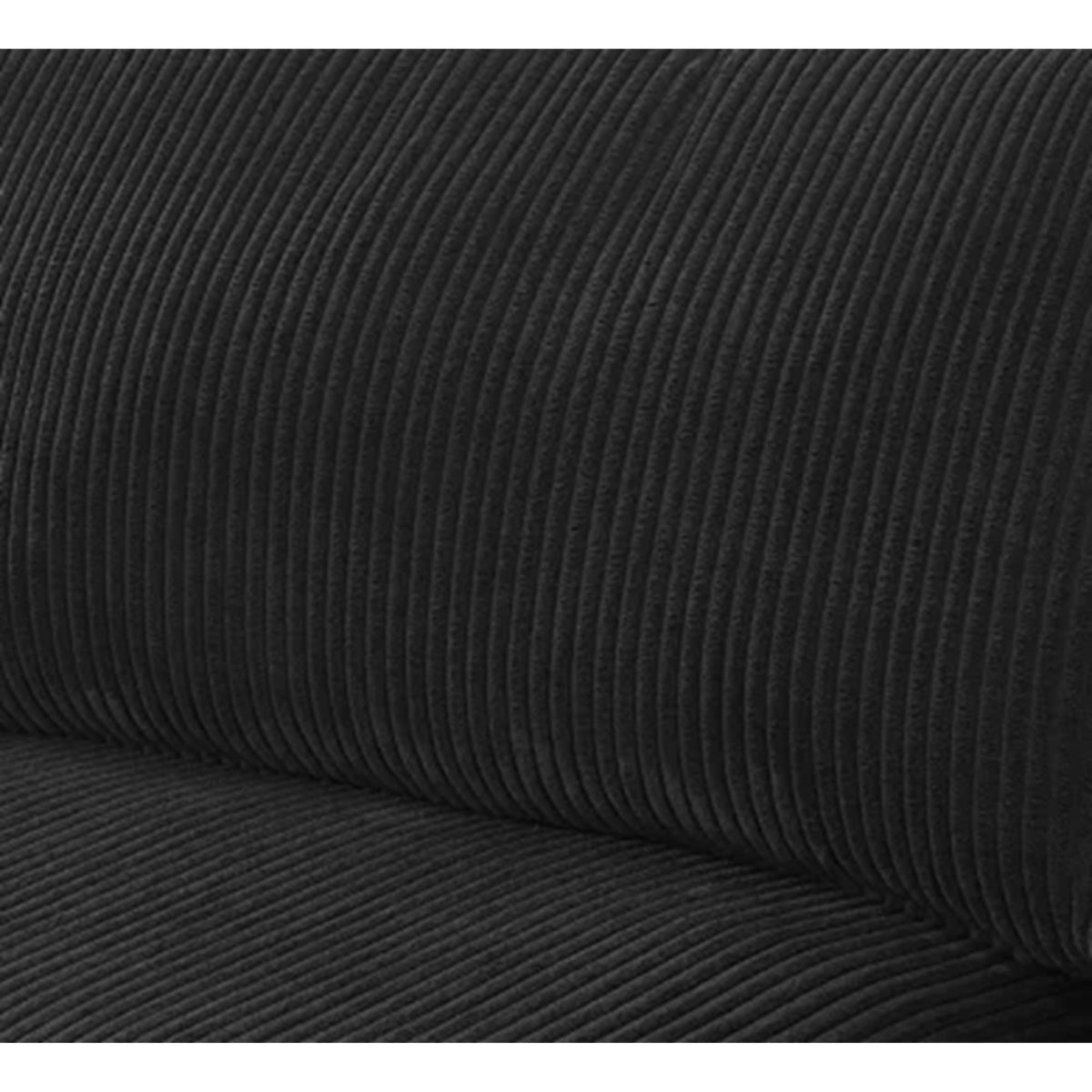 Sofá seccional modular esquinero - Negro