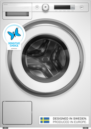 Asko - 2.4 Cu.Ft. High-Efficiency Front Load Washer, Auto Dose, Steel Seal, 23.1 lb capacity, 1600 RPM max spin, Stackable - White