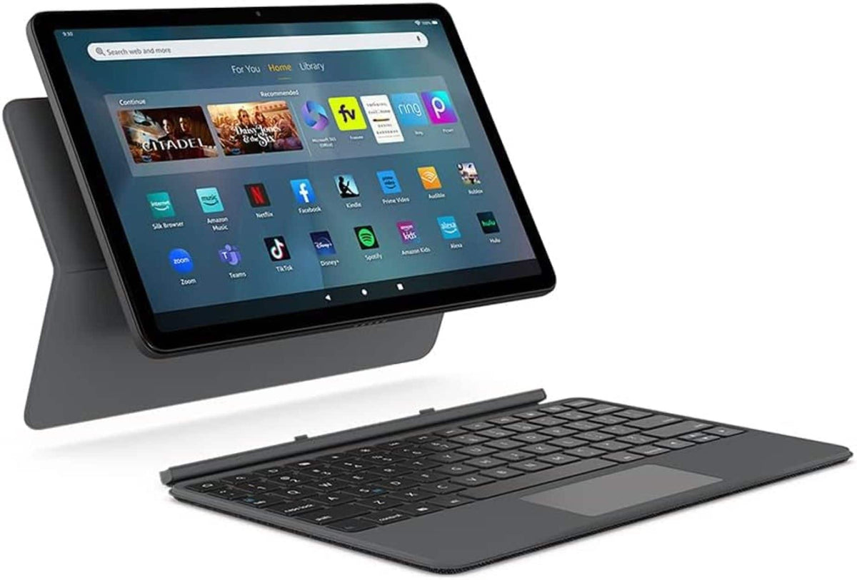 Amazon - Fire Max 11 Keyboard Case (2023 release) - Gray
