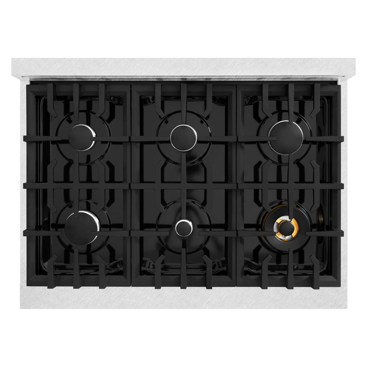 ZLINE - 36 in. Wide 6 Burner Classic Gas Range and Convection Oven (CGRS-BLM-36) - White Matte