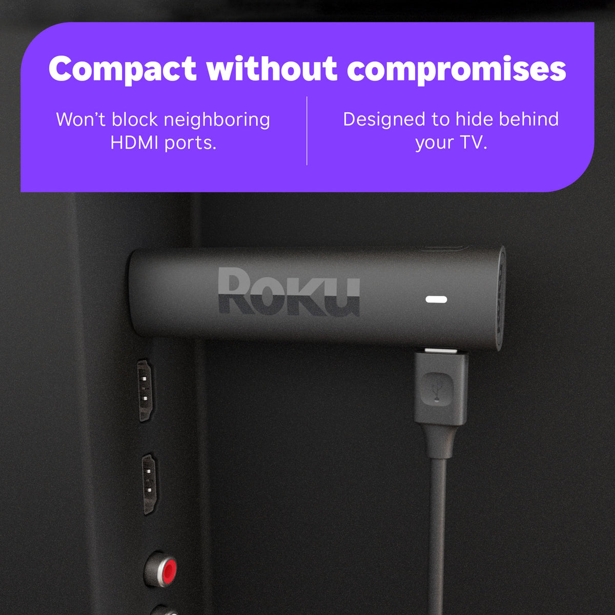 Roku - Streaming Stick 4K - HDR & Dolby Vision Streaming Device for TV with Voice Remote & Long-Range Wi-Fi - Black