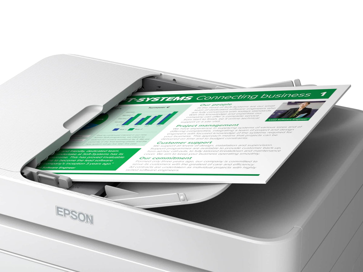 Epson - WorkForce WF-2940 Wireless All-in-One Inkjet Printer - White