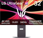 LG - UltraGear 32" OLED Dual Mode (4K UHD 240Hz, FHD 480Hz) 0.03ms G-SYNC and FreeSync Premium Pro Gaming Monitor - Black
