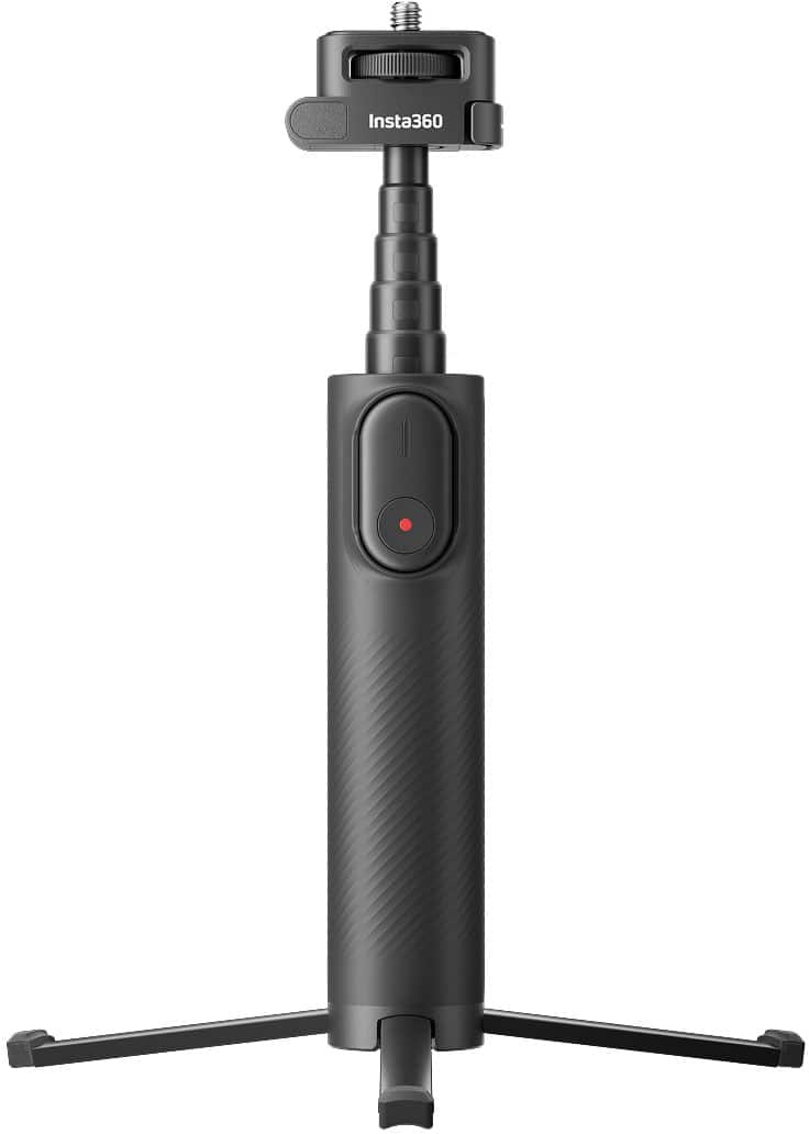 Insta360 - 23" Foldable 2-in-1 Selfie Stick - Tripod - Remote Kit - Black