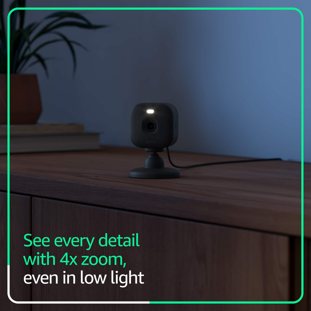 Blink - Mini 2K+ Compact plug-in security camera, 2K video resolution, color night vision, enhanced audio - 2 Cam - Black
