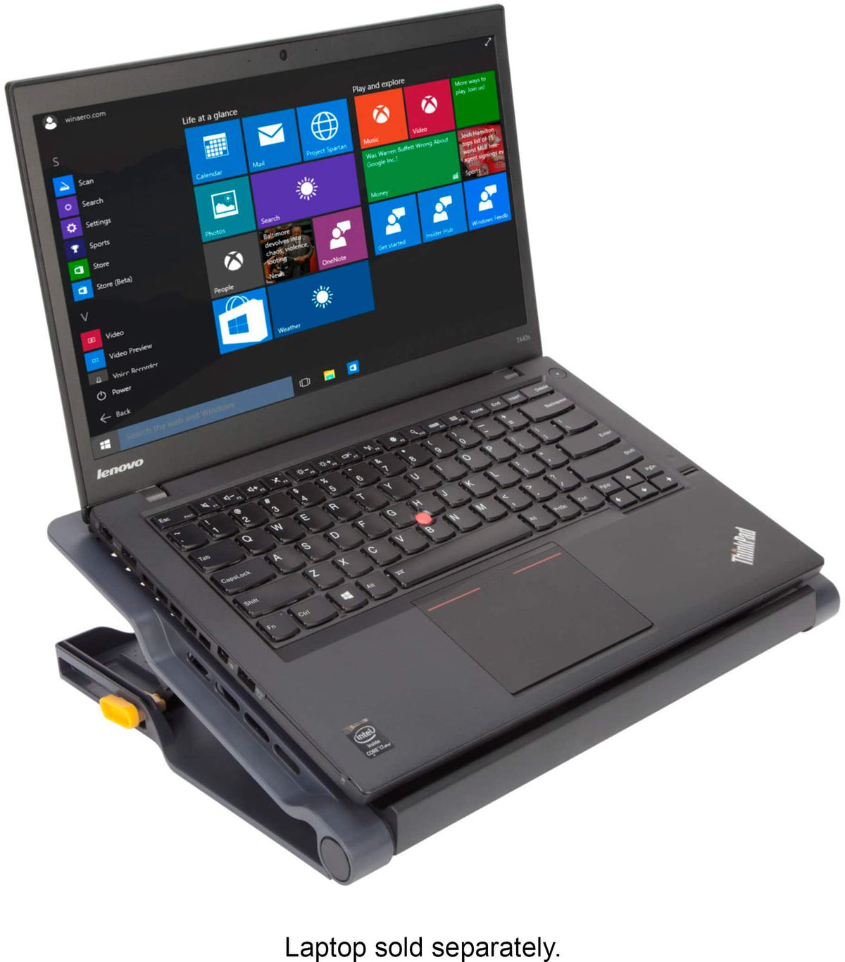 Targus - Chill Mat+ Laptop Cooling System with 4-Port USB Hub - Gray
