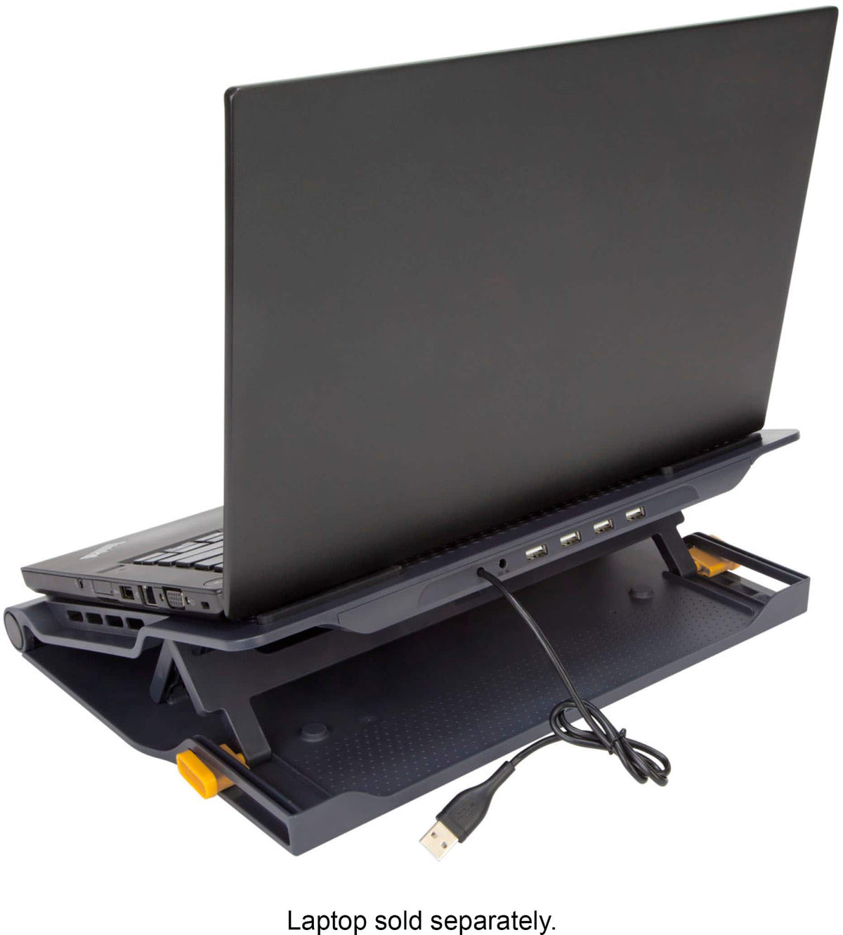 Targus - Chill Mat+ Laptop Cooling System with 4-Port USB Hub - Gray