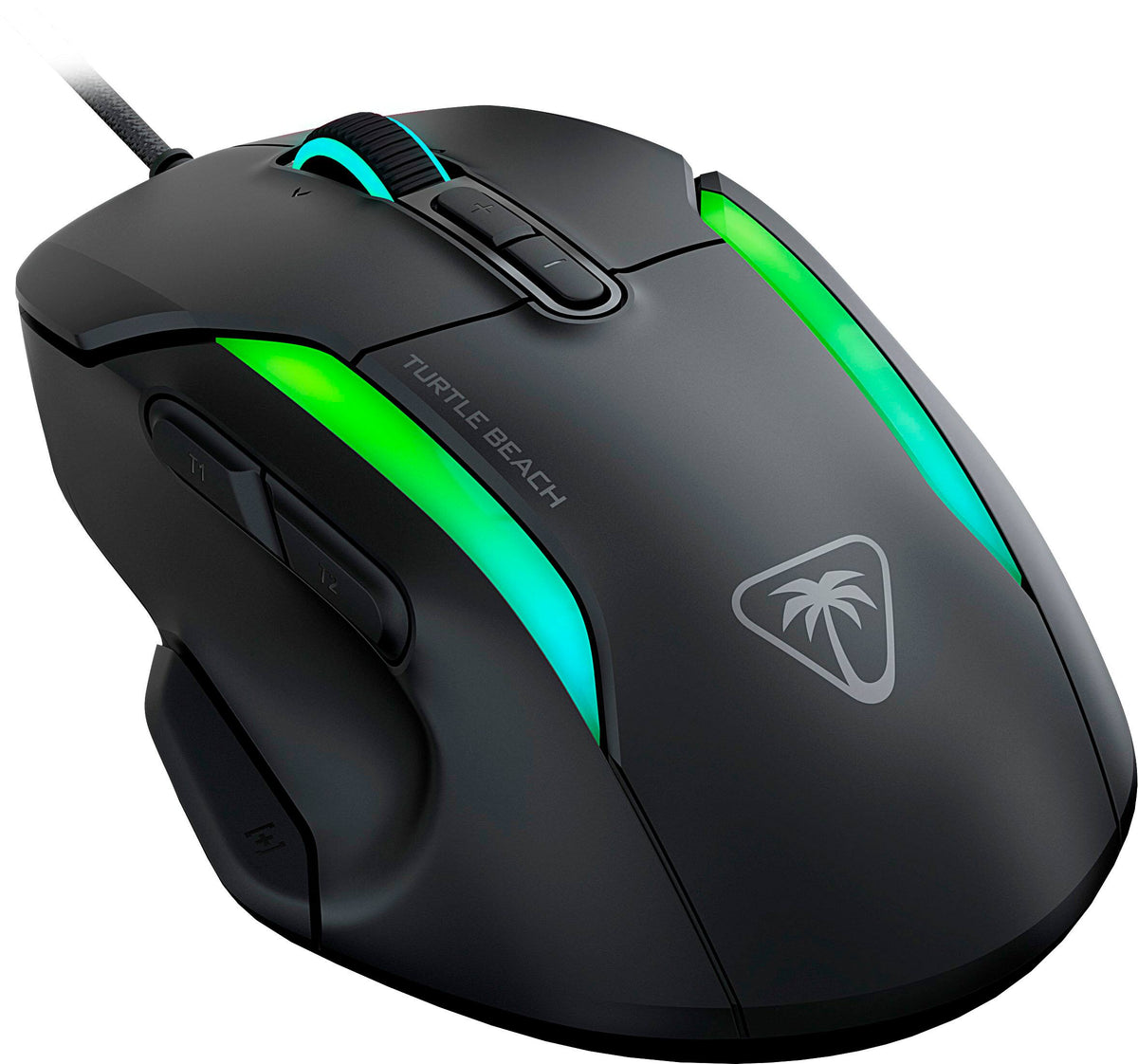 Turtle Beach - Kone II Wired Optical Gaming Mouse with RGB Lighting - Wired - Ash Black