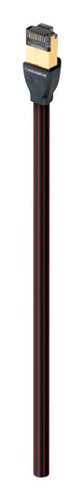 AudioQuest - Cinnamon RJ/E 39.4' Digital Ethernet Cable with RJ45 to RJ45 Connectors - Black/Red Stripes