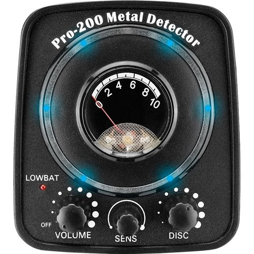 Barska - Pro-200 Metal Detector Field Kit with LED Indicator, Headphone, Shovel, and Soft Case - Black