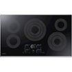Samsung - 36" Electric Cooktop with WiFi and Rapid Boil - Stainless Steel