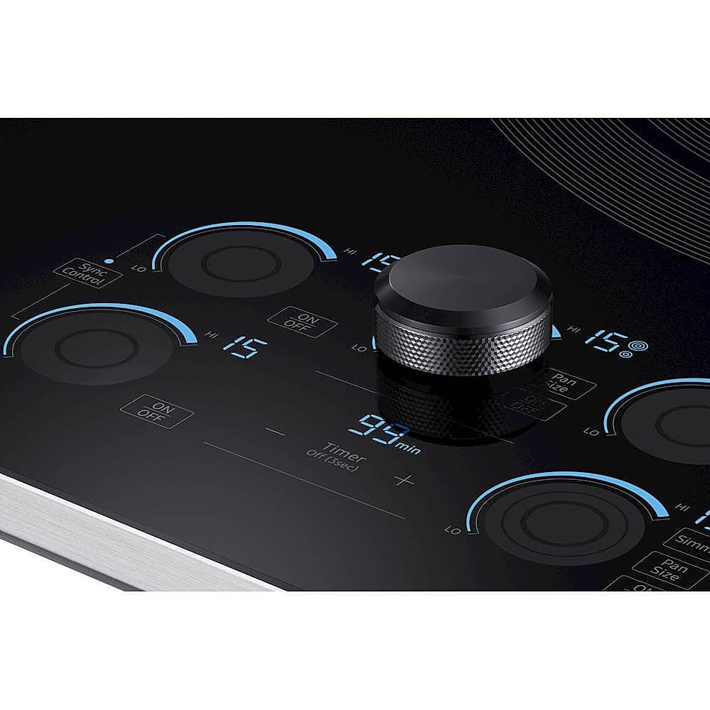 Samsung - 36" Electric Cooktop with WiFi and Rapid Boil - Stainless Steel