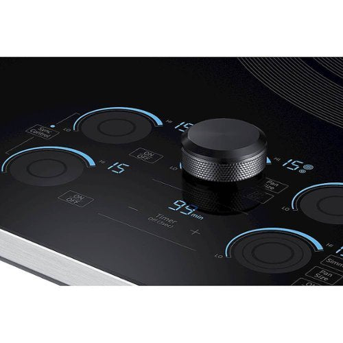 Samsung - 36" Electric Cooktop with WiFi and Rapid Boil - Stainless Steel