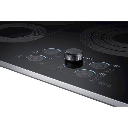 Samsung - 36" Electric Cooktop with WiFi and Rapid Boil - Stainless Steel