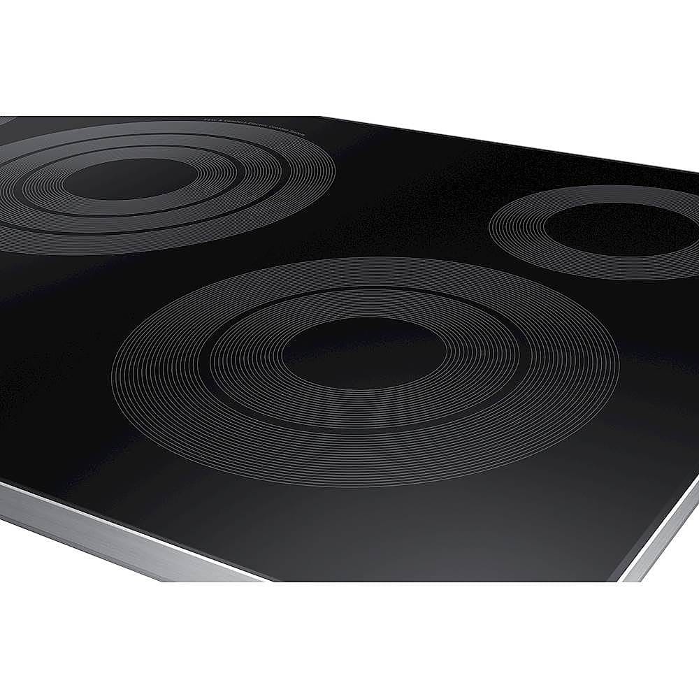 Samsung - 36" Electric Cooktop with WiFi and Rapid Boil - Stainless Steel