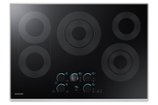 Samsung - 30" Electric Cooktop with WiFi and Rapid Boil - Stainless Steel