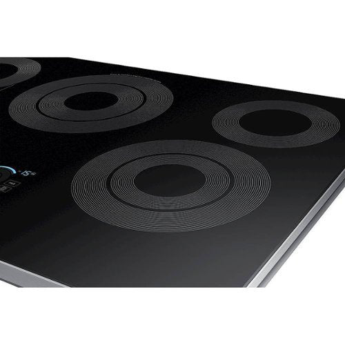Samsung - 30" Electric Cooktop with WiFi and Rapid Boil - Stainless Steel