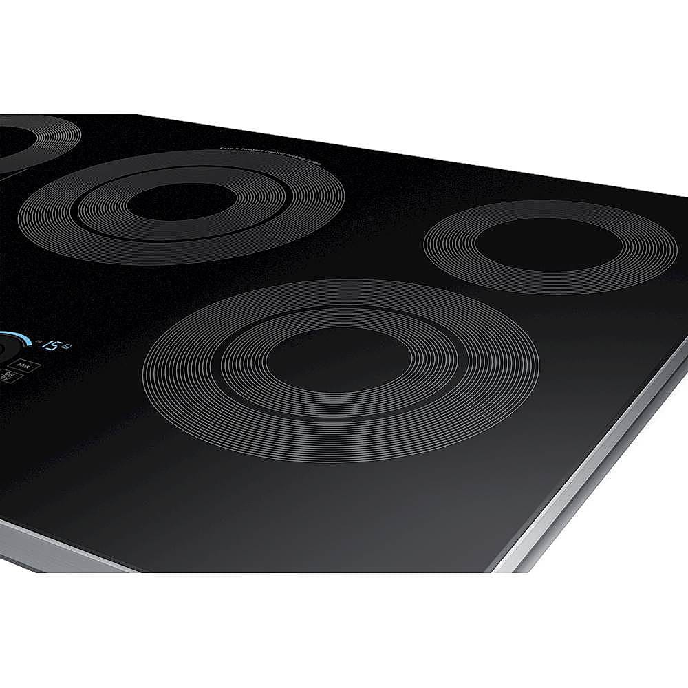 Samsung - 30" Electric Cooktop with WiFi and Rapid Boil - Stainless Steel