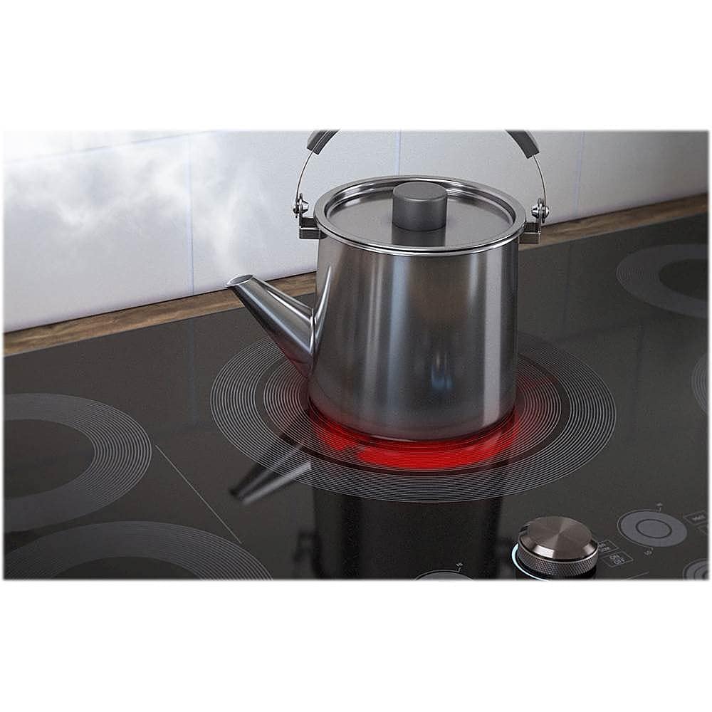 Samsung - 30" Electric Cooktop with WiFi and Rapid Boil - Stainless Steel