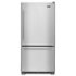 Maytag - 30 in. Wide 19 cu. ft. Bottom-Freezer Refrigerator with Humidity-Controlled FreshLock Crispers - Stainless Steel