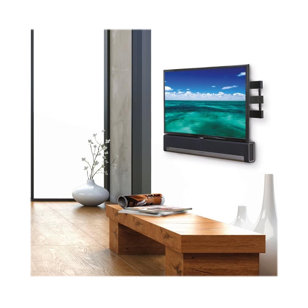 Flexson - Cantilever Fixed TV Wall Mount for Most 37" - 55" Flat-Panel TVs - Black