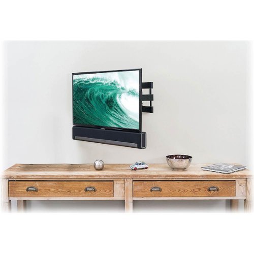 Flexson - Cantilever Fixed TV Wall Mount for Most 37" - 55" Flat-Panel TVs - Black