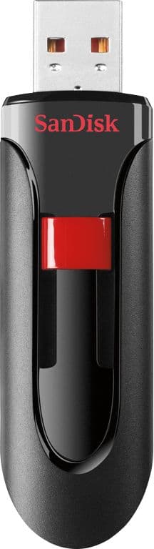SANDISK - Cruzer Glide 128GB USB 2.0 Flash Drive - Black