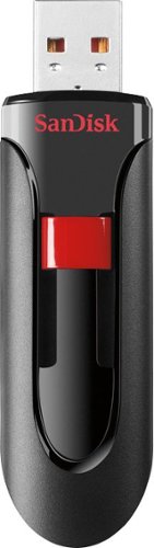 SANDISK - Cruzer Glide 128GB USB 2.0 Flash Drive - Black