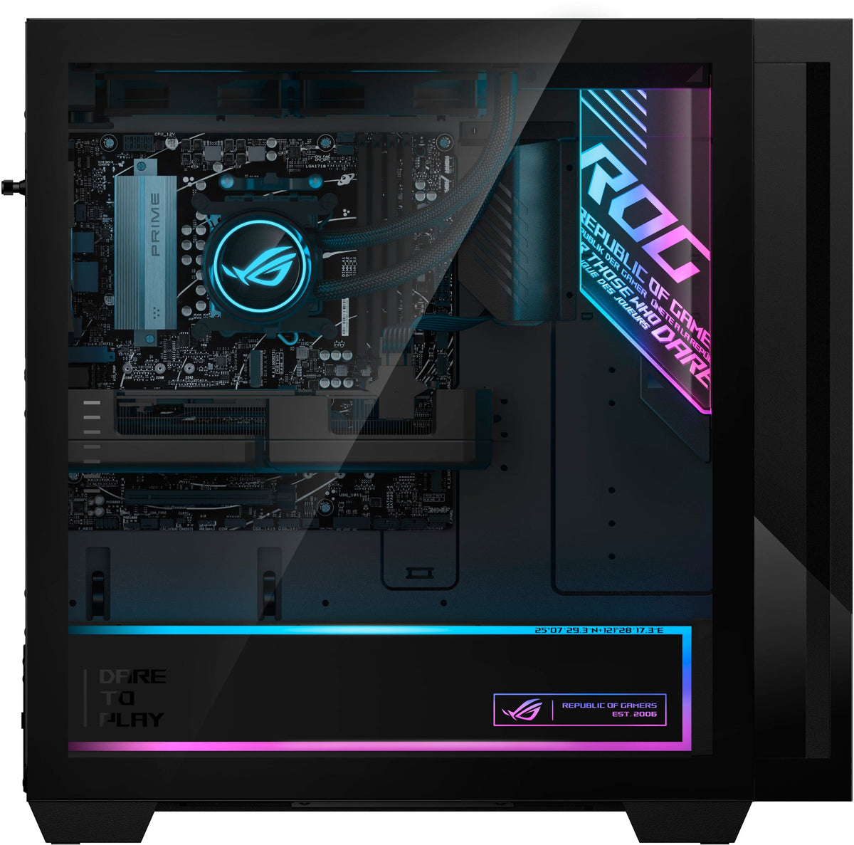 ASUS - ROG GM700 Gaming Desktop - AMD Ryzen 7 8700F (2024) - 32GB Memory - NVIDIA GeForce RTX 5060Ti 16GB - 1TB Storage - Black