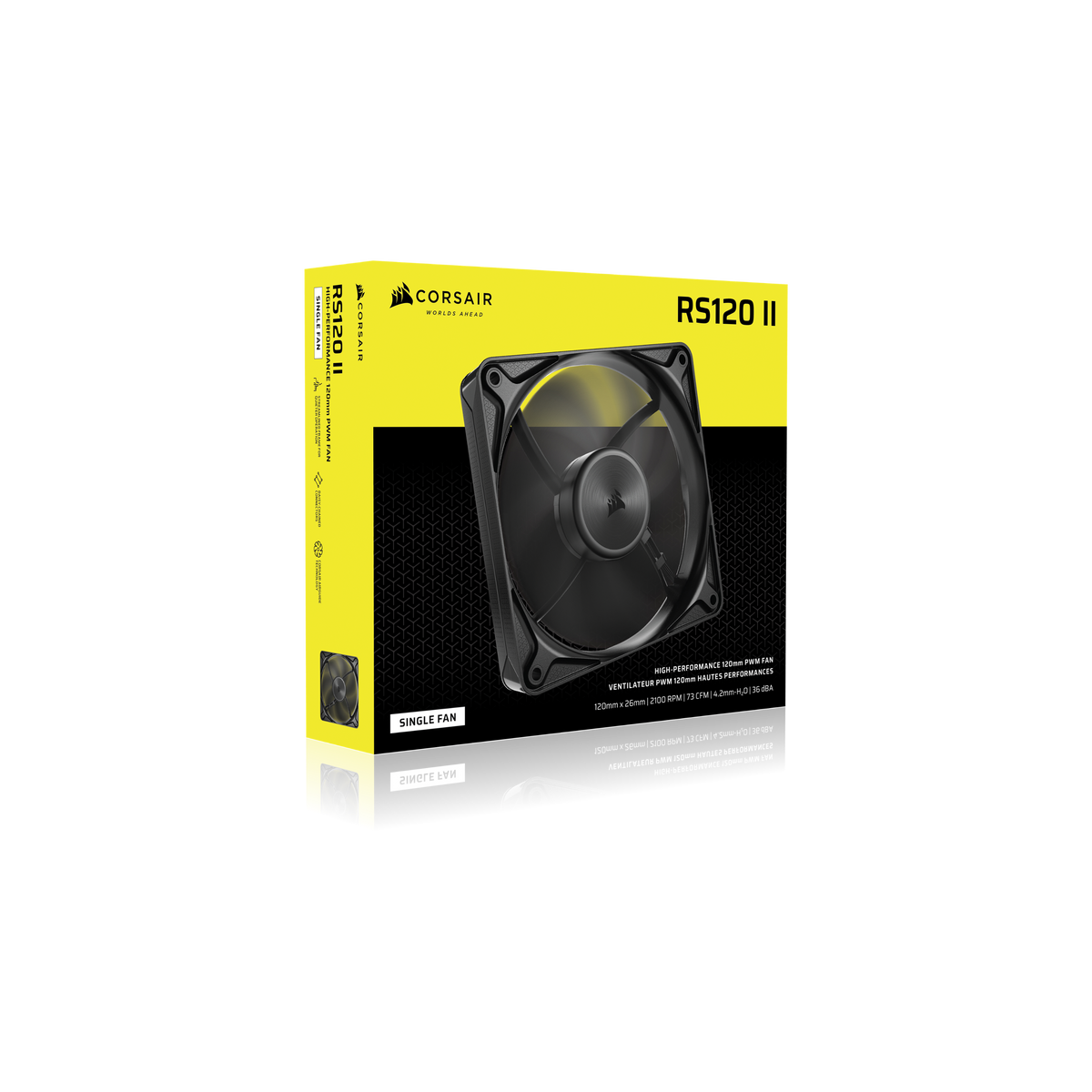 CORSAIR - RS120 II 120mm PWM Fan - Black