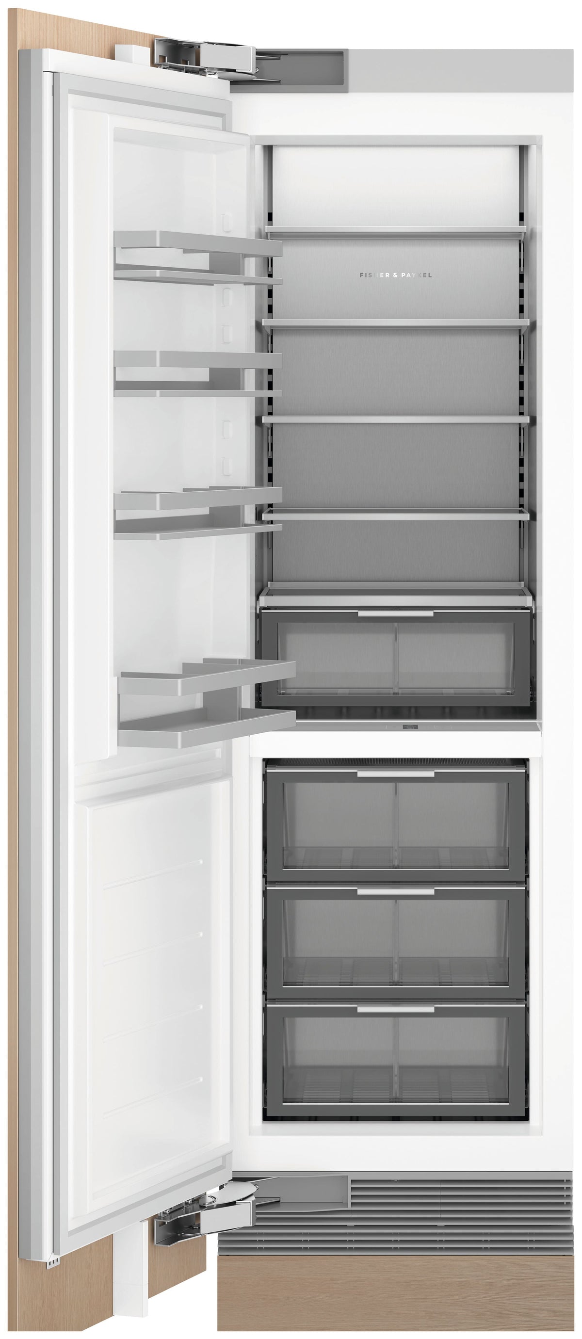 Fisher & Paykel - 24 in. Wide 12.4 cu ft 24 in Column Refrigerator Panel Ready Left Hinge - Custom Panel Ready