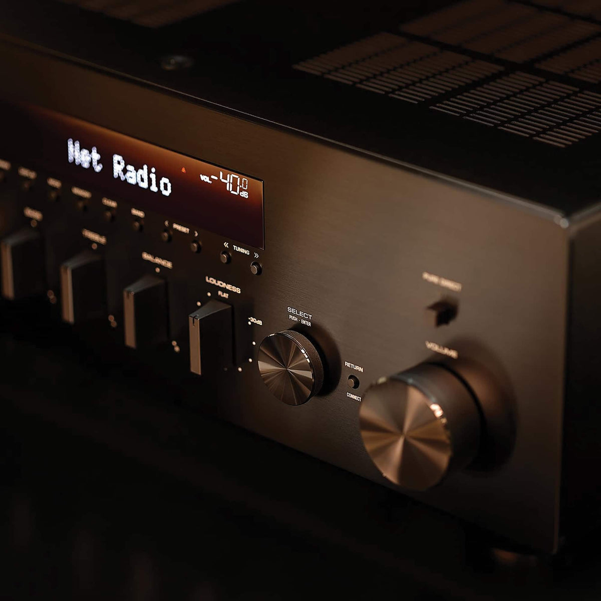 Yamaha - Bluetooth 120-Watt 2.0-Channel Network Stereo Receiver with Remote - Black