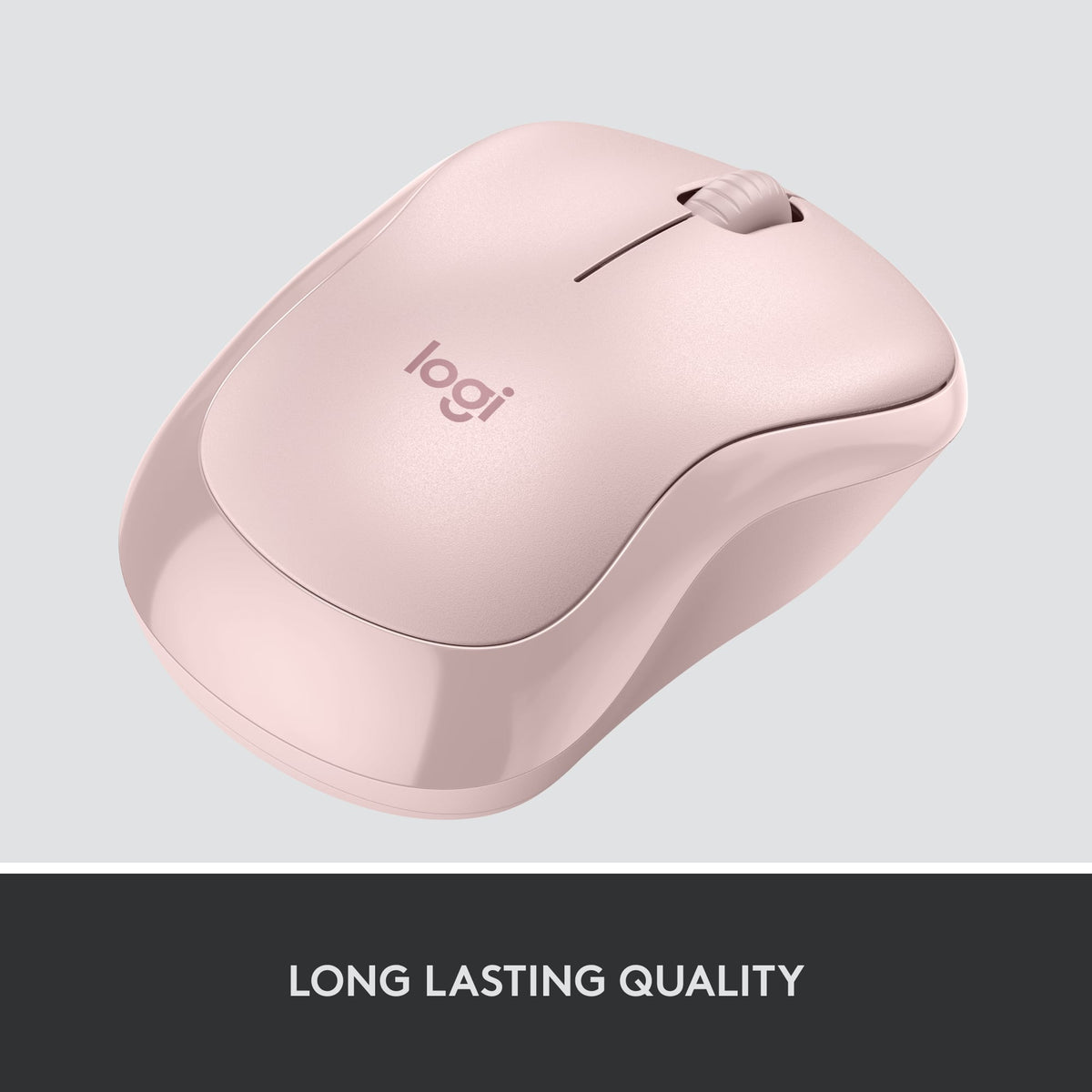 Logitech - M220 SILENT Wireless Optical Ambidextrous Mouse - Wireless - Rose