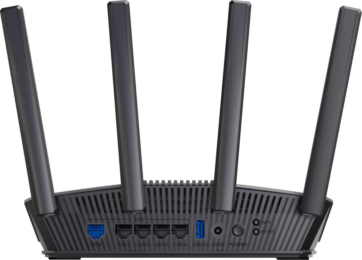 ASUS - RT-BE82U BE6500 Dual-Band Wi-Fi 7 Router - Black
