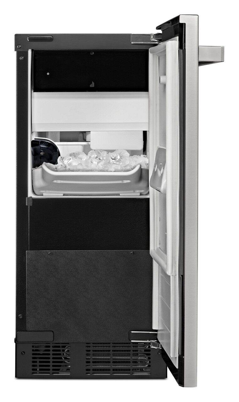 JennAir - 14.9" 24.9-Lb. Built-In Icemaker - Custom Panel Ready