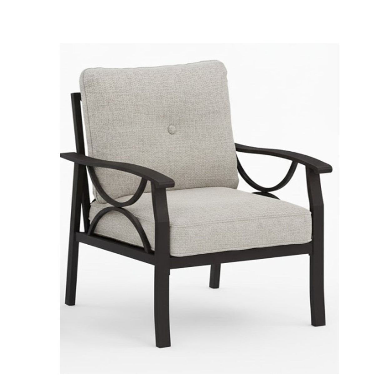 Sillones para todo tipo de clima con cojines, diseño escultural moderno (juego de 2)