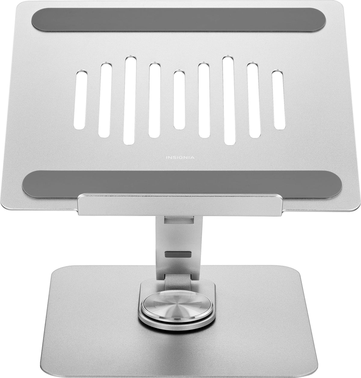 Insignia™ - Laptop Stand with Adjustable Height and Angle for Laptops up to 17” Wide - Silver