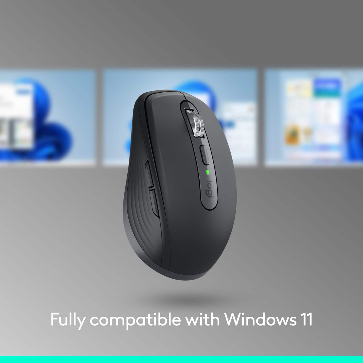 Logitech - MX Anywhere 3S Wireless Bluetooth Optical Fast Scrolling Mouse with Programmable Buttons - Wireless - Black