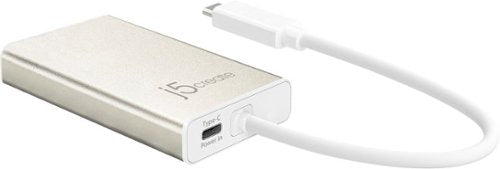 j5create - USB-C Multi-Adapter - HDMI/Ethernet/USB 3.1 HUB/PD 3.0 - Champagne Metallic