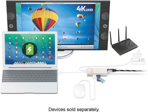 j5create - USB-C Multi-Adapter - HDMI/Ethernet/USB 3.1 HUB/PD 3.0 - Champagne Metallic