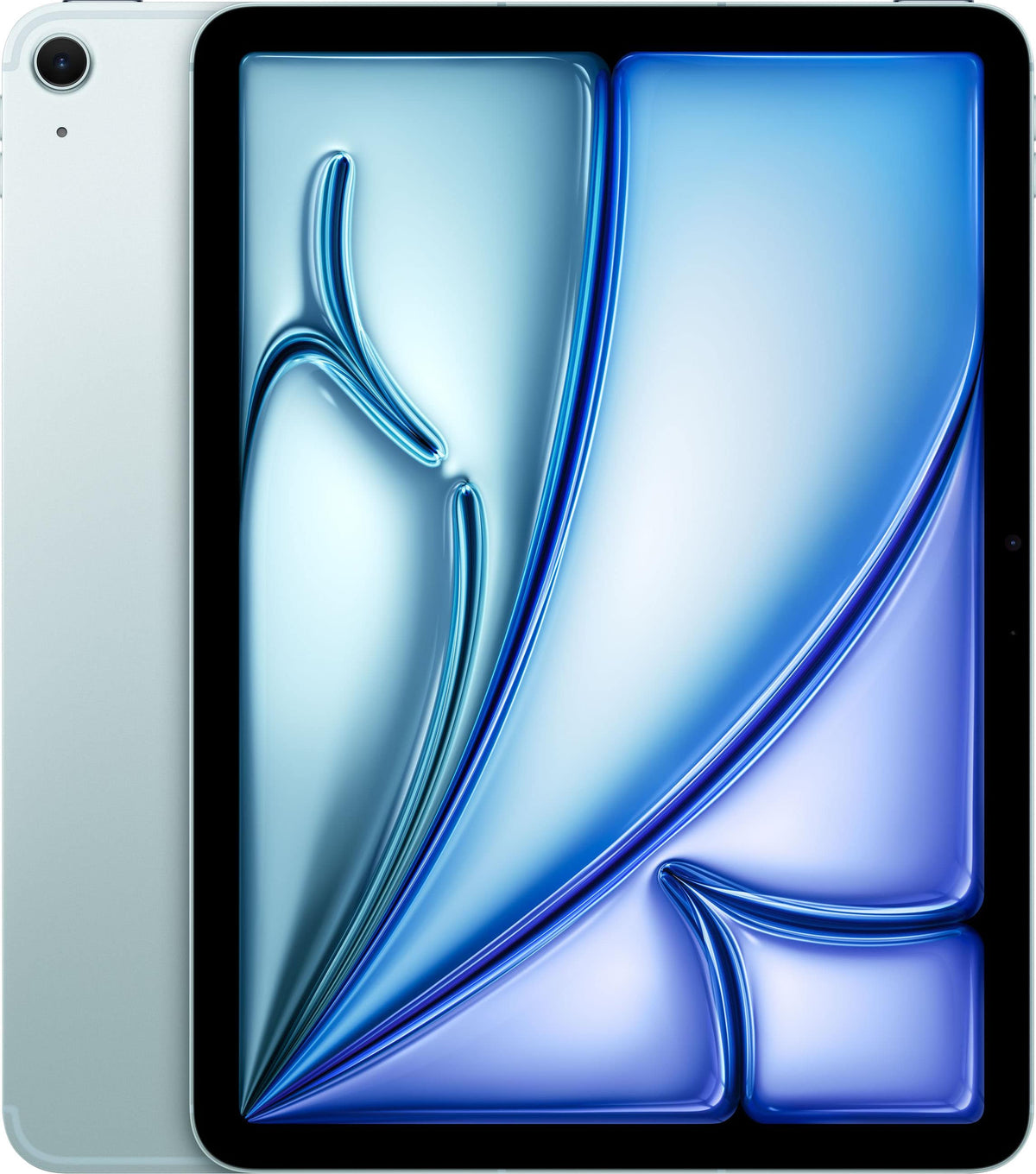 Apple - 11-inch iPad Air M3 chip Built for Apple Intelligence Wi-Fi + Cellular 1TB - Blue (AT&T)
