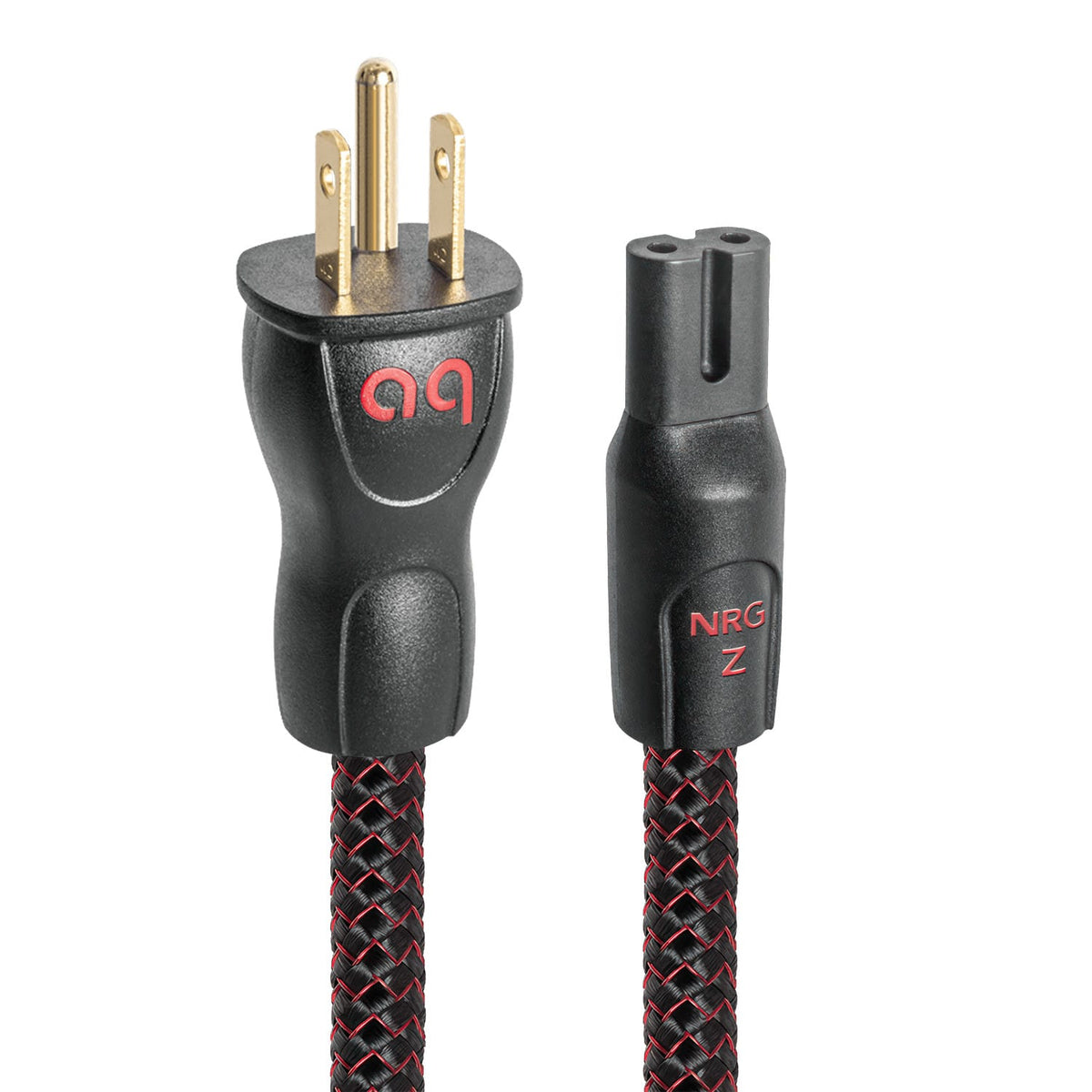 AudioQuest - NRG-Z2 3.5' Power Cable with C7 to 3-Prong Wall Plug Connectors - Black