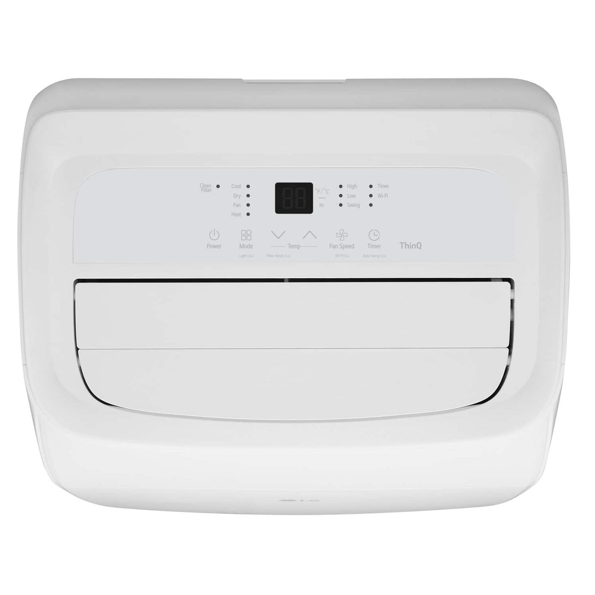 LG - 450 Sq. Ft. 10,200 BTU DOE Smart Portable Air Conditioner with Supplemental Heater - White
